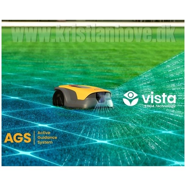 Stiga A 6v GPS styret/kabelfri robotpl�neklipper med VISTA "AI kamera" teknologi, 600 m2�​​​​​​​�