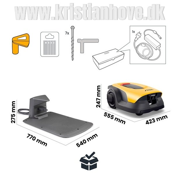 Stiga A 6v GPS styret/kabelfri robotpl�neklipper med VISTA "AI kamera" teknologi, 600 m2�​​​​​​​�