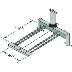Balletransport redskab, 2 spyd forst�rket, 3-punktsoph�ng