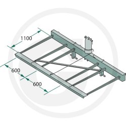 Balletransport redskab, 4 spyd forst&aelig;rket, 3-punktsoph&aelig;ng