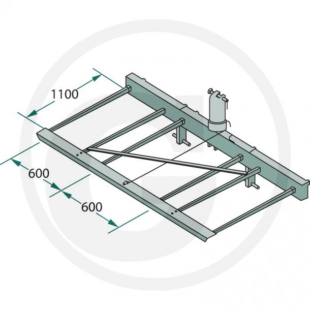 Balletransport redskab, 4 spyd forst�rket, 3-punktsoph�ng