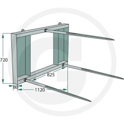 Balletransport redskab, 3 spyd, Eurobeslag