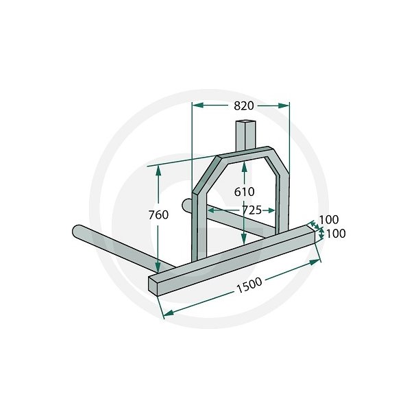 Rundballetransport redskab, 3-punktsoph�ng